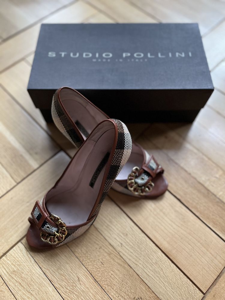 STUDIO POLLINI buty na obcasie czółenka szpilki r. 37