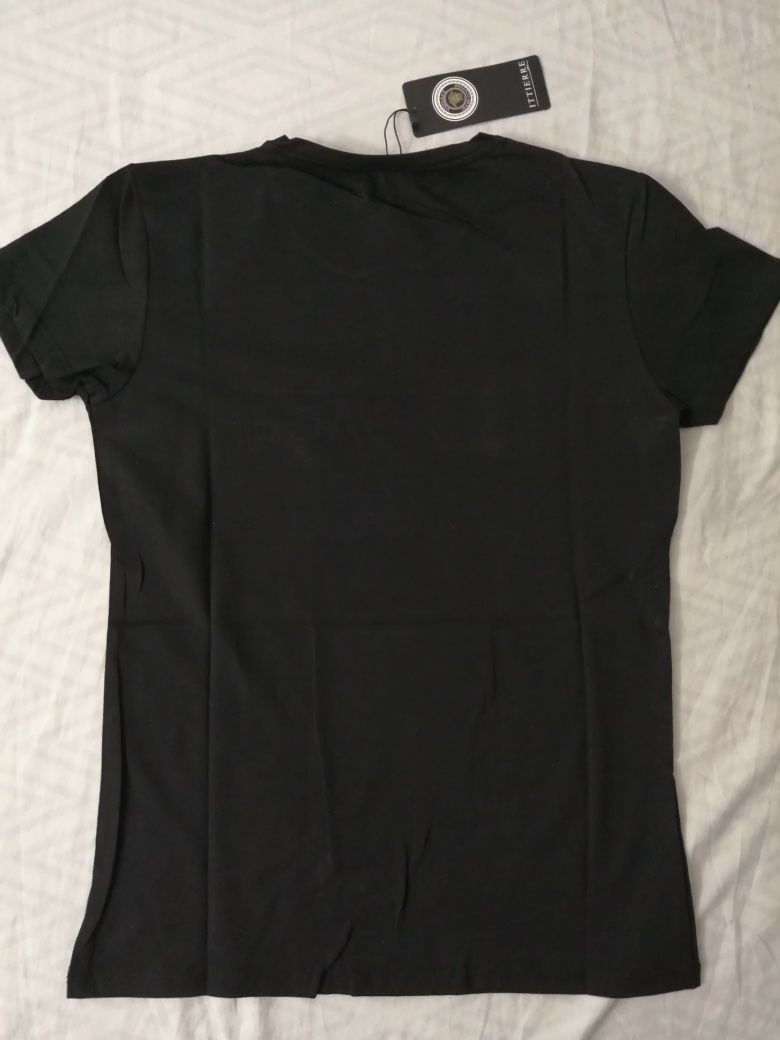 NOWA damska koszulka Versace t-shirt meduza bluzka czarna L 40 XL 42