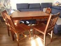 Stół do jadalni + 4 krzesła (JYSK)