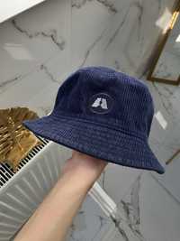 Sztruksowy kapelusz granatowy Navy blue corduroy bucket hat