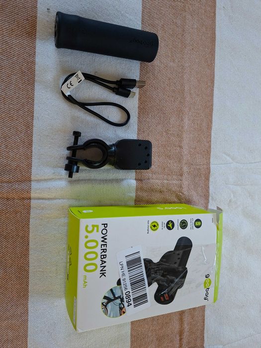 Powerbank Goobay 5000 mAh na rower LED QC PD USB-C