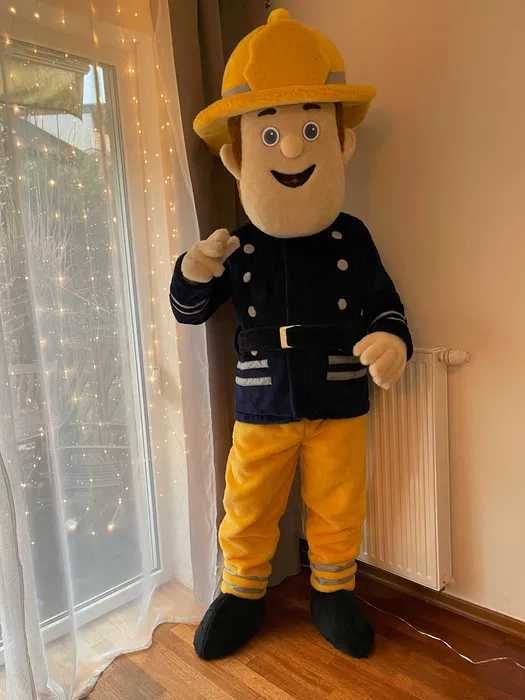 Strażak Chodząca żywa duża maskotka Kostium reklamowy Event strój