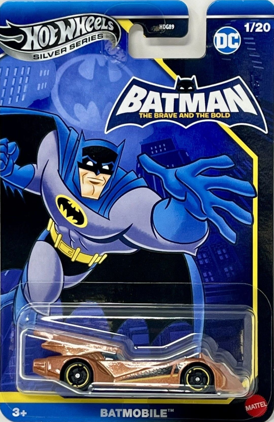 Batmobile Batman DC Hot Wheels Silver Series