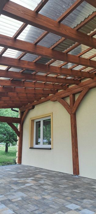 Taras drewniany / Zadaszenie