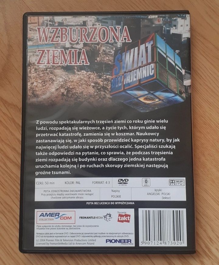 płyta dvd świat bez tajemnic wzburzona ziemia