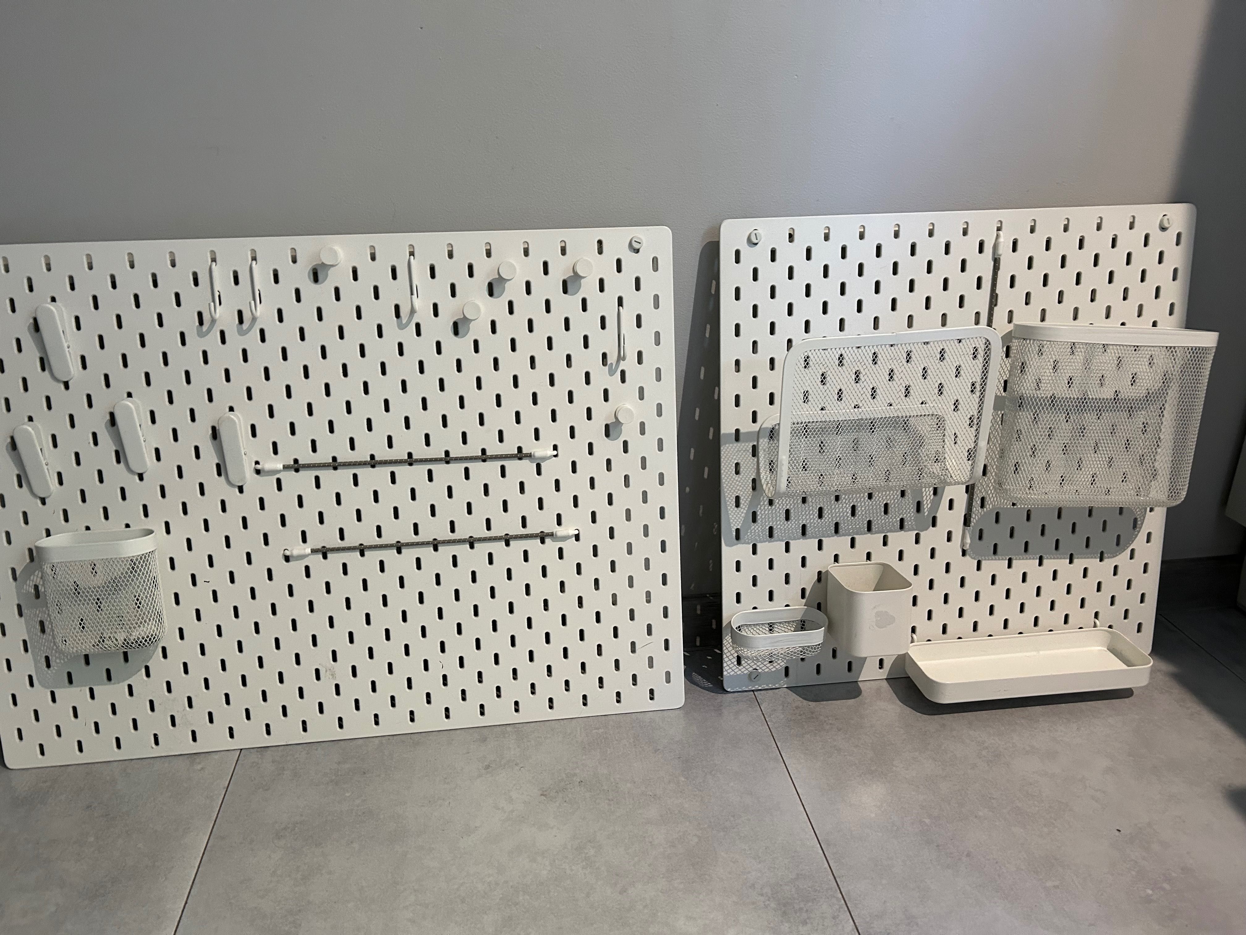 Tablica SKADIS IKEA tablice perforowane białe, organizer