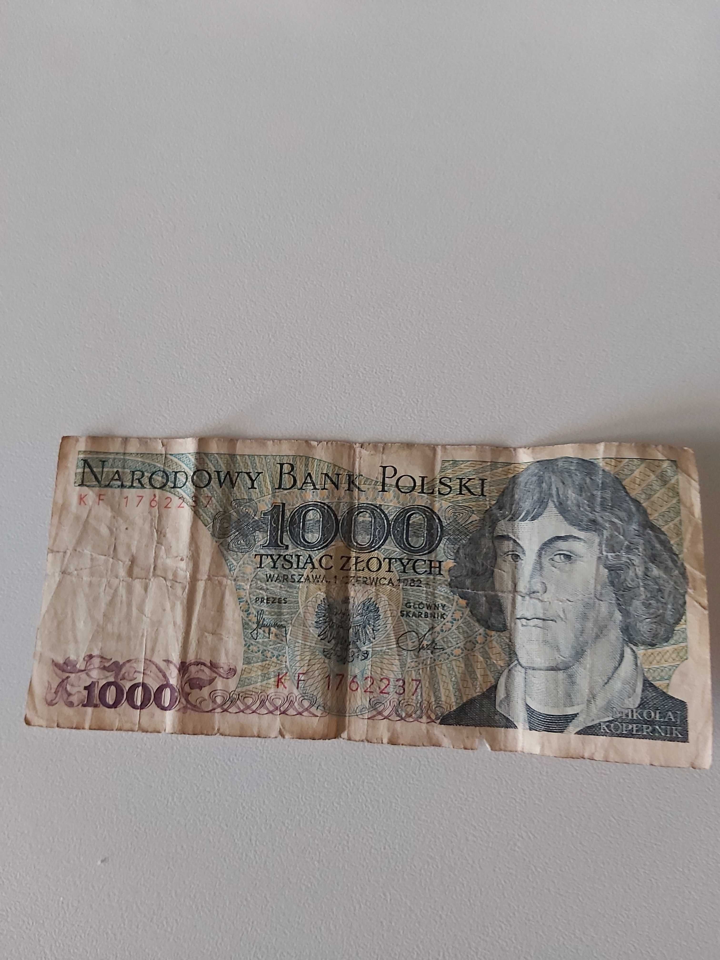 Banknoty PRL 100 zł i 1000 zł