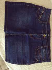 Niebieska spódnica jeansowa SINSAY