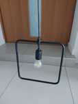 Lampa sufitowa wisząca czarna matowa
