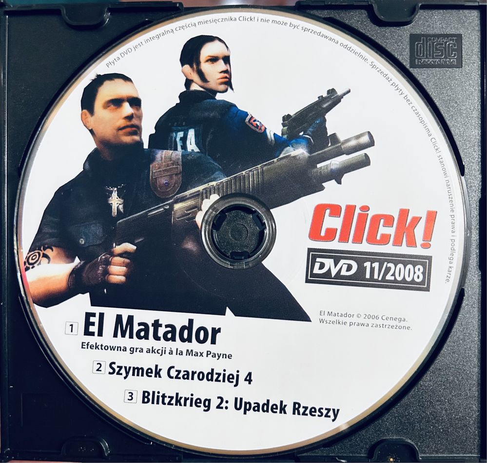 Gry PC Click! 11/2008: El Matador, Szymek Czarodziej 4, Blitzkrieg 2