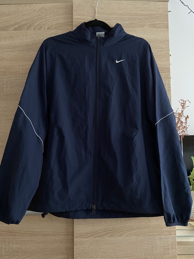 Nike wiatrówka kurtka oversize granatowa