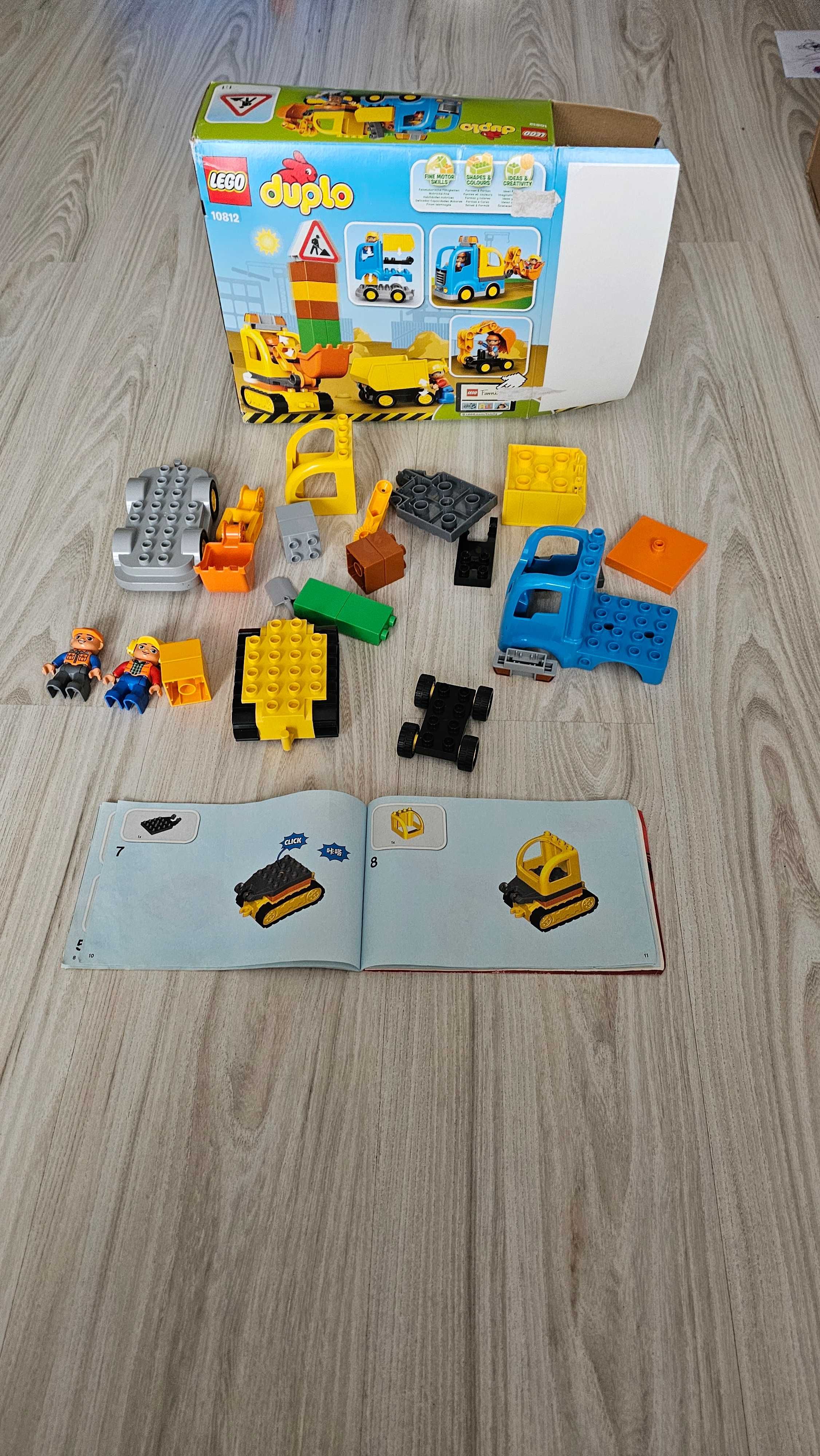 LEGO DUPLO 10812 Ciężarówka wywrotka koparka gąsienicowa