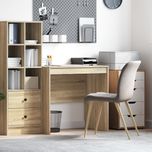 Vidaxl Biurko Sonoma Oak 80X50X76 Cm Z Drewna Inżynieryjnego