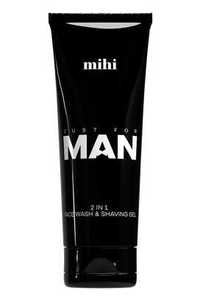 Just for MAN. 2 w 1 Żel do mycia twarzy i golenia  mihi