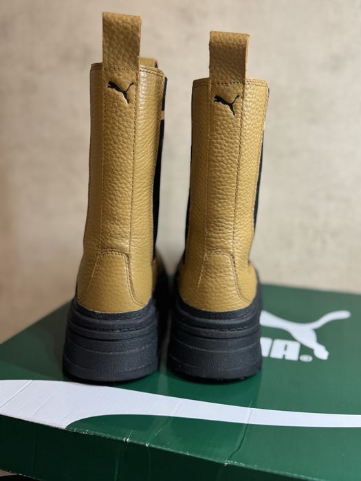 Puma Mayze Stack Chelsea Boot Desert Tan Женские кроссовки Коричневые