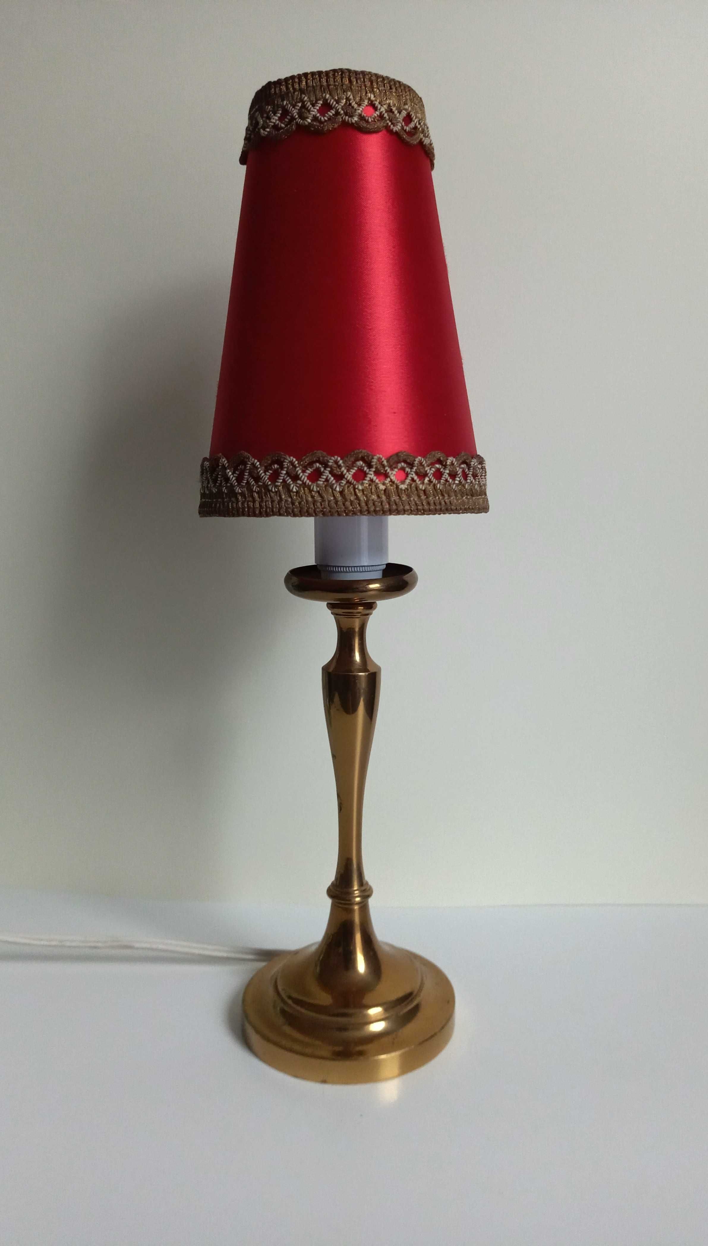 Lampa stojąca stołowa . Mosięzna.