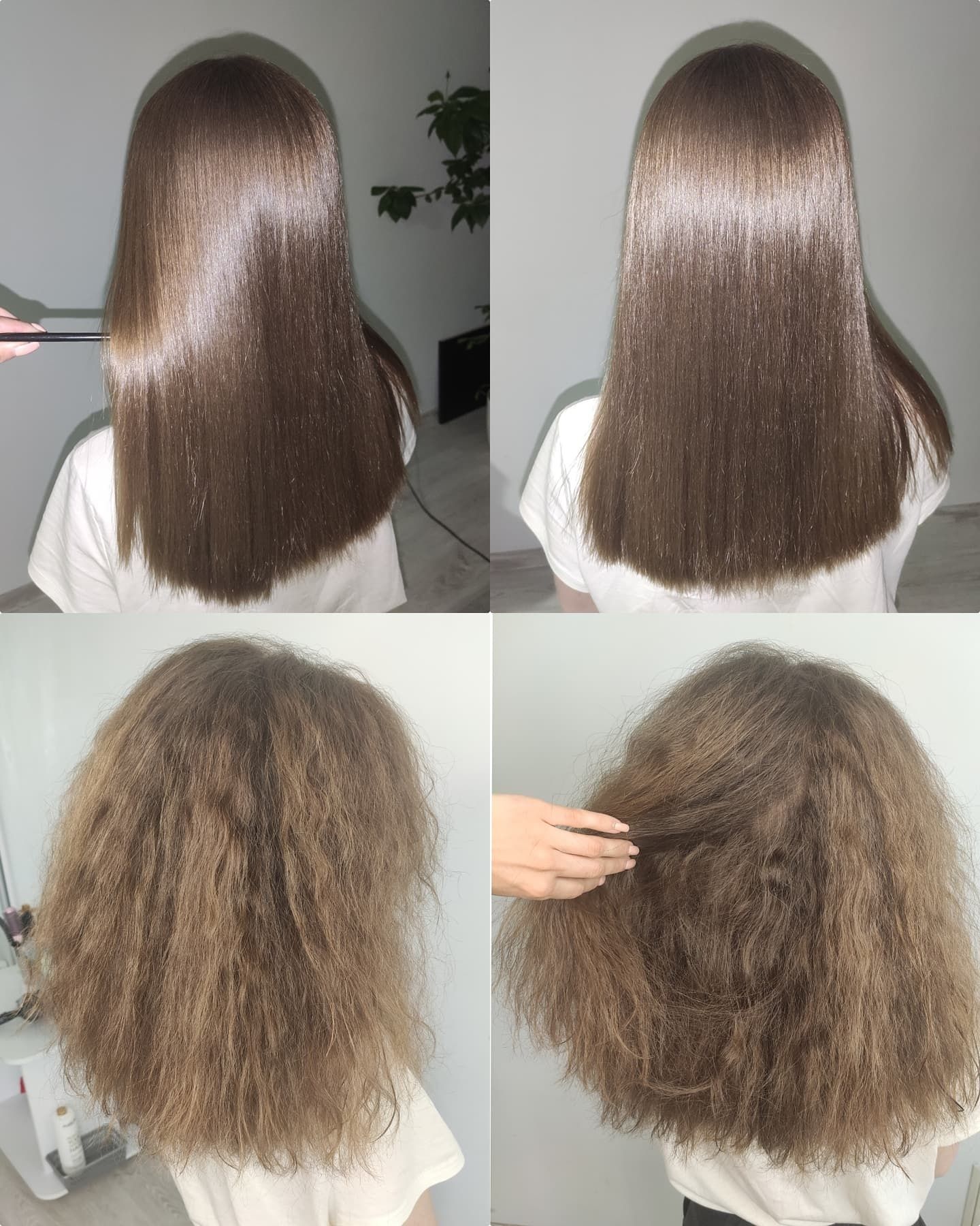Кератиновое выпрямление волос Ботокс для волос Нанопластика Кератин