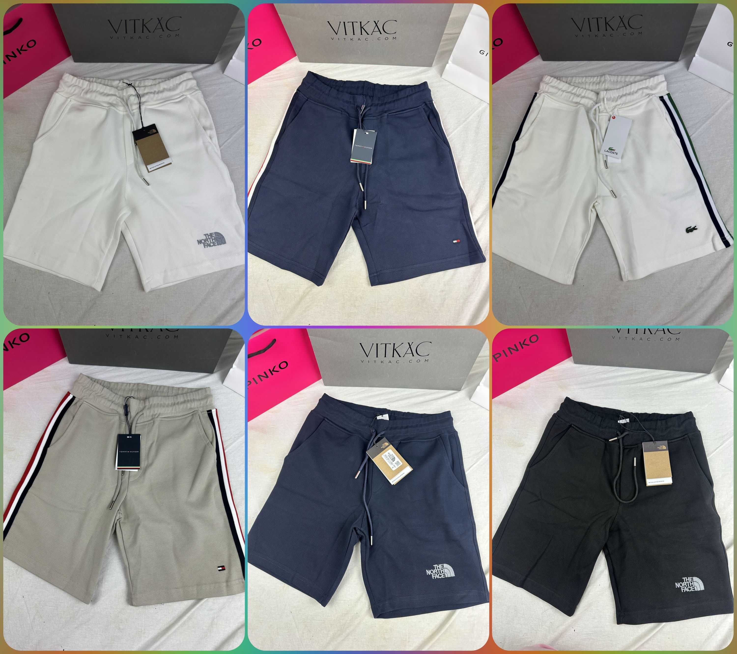 Spodenki the north face krótkie szorty lacoste S-XXL Premium logowane