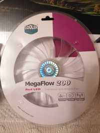 Ventoinha PC Cooler Master Megaflow 200 Silent Fan - LED RED