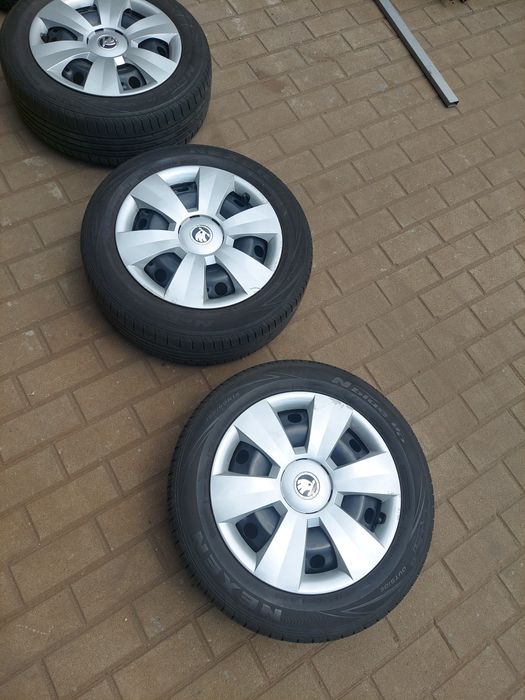 Komplet kół 5x100 Skoda 6.0 X 15 Opony letnie 185 60 R15 84H Ładne!