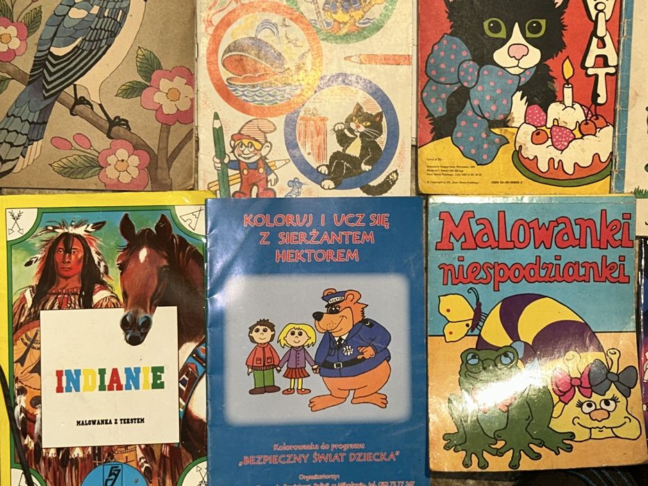 Stare KOLOROWANKI z PRL-u - 19 sztuk !