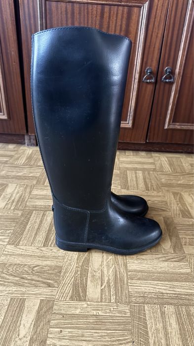 Czarne Kalosze jezdzieckie, Decathlon Fouganza r.36