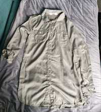 Nowa bez metki wiskozowa koszula tunika khaki military H&M r 152
