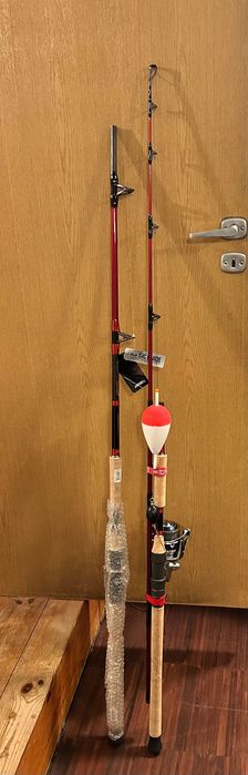 Zestaw combo wędka Jenzi kołowrotek Saltiga i dwa originalne pokrowce