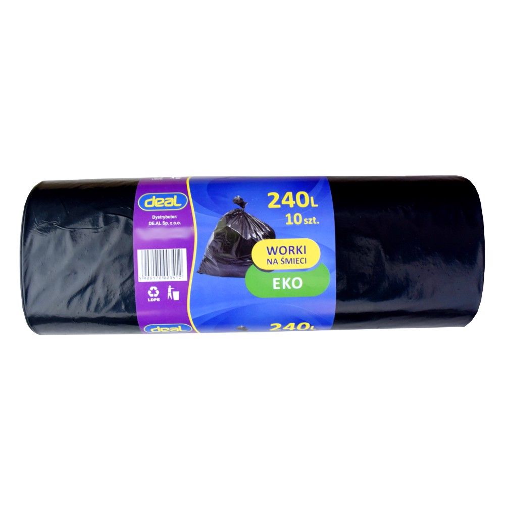 worki na śmieci 240l eko ld 10szt
