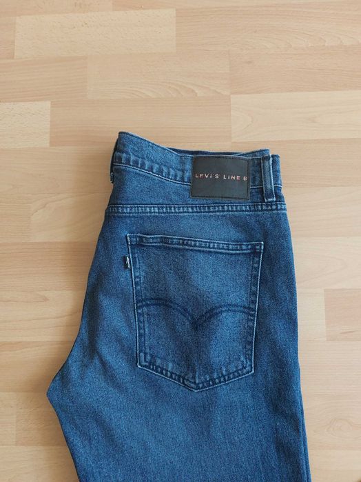 Levis Strauss W32 L34 spodnie jeansowe dżinsy slim proste 32/34