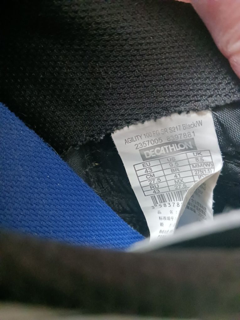 Korki buty piłkarskie Kipsta Agility 100 FG AG/FG rozm. 43