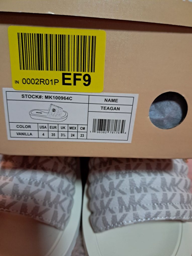 Michael Kors klapki logowane super miękkie wygodne teagan r 35/36 23 c
