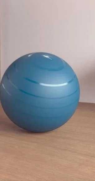 Bola fitness 65cm com saco de transporte.