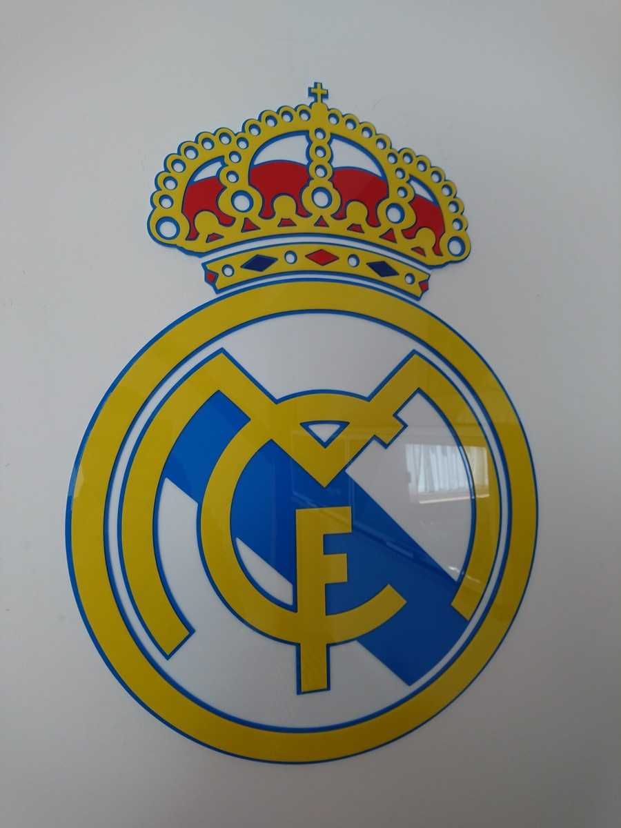 Herb Klubowy emblemat Real Madryt do pokoju na ścianę gadżet prezent