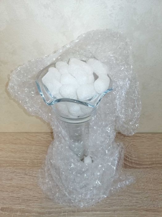 Szklana ozdoba – świeczka / dekor KROSNO, nowe, produkt polski