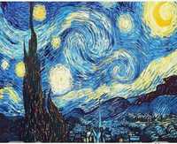 Алмазная мозаика, вышивка, живопись ""Звездная ночь" Ван Гога" 20х25