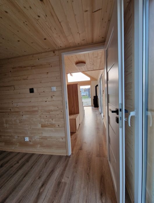 Domek mobilny całoroczny 12m*4,71, 56,5m2pow.zabudowy + antresola 20m.