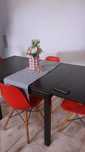 Mesa Extensível Madeira Preta