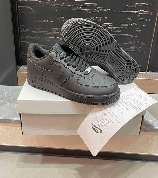 "Buty biegania " Nike_Air_Force_1_Low_'07_Black_Rozmiar.44