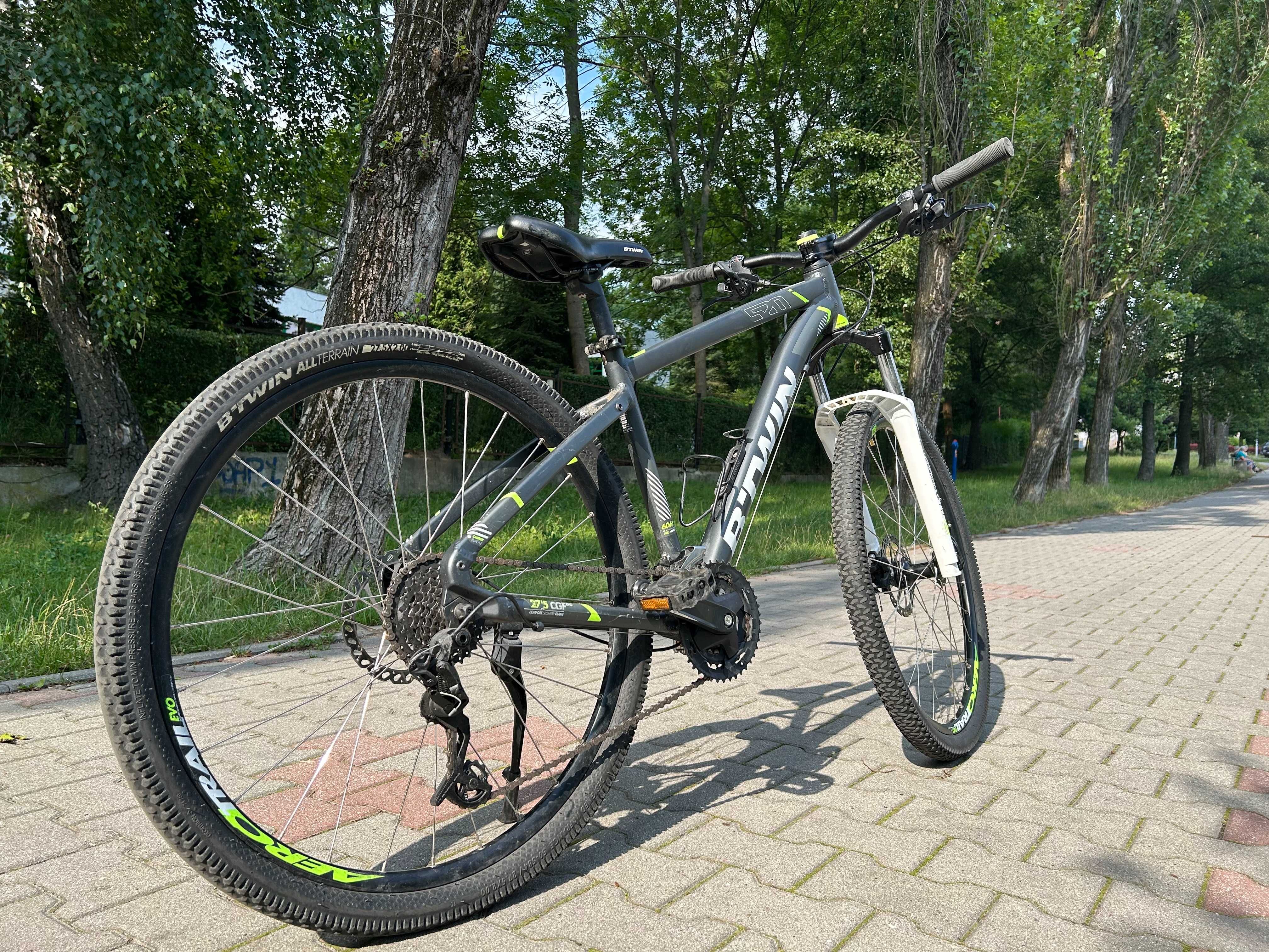 Rower górski B'TWIN Rockrider 520 – Stan bardzo dobry