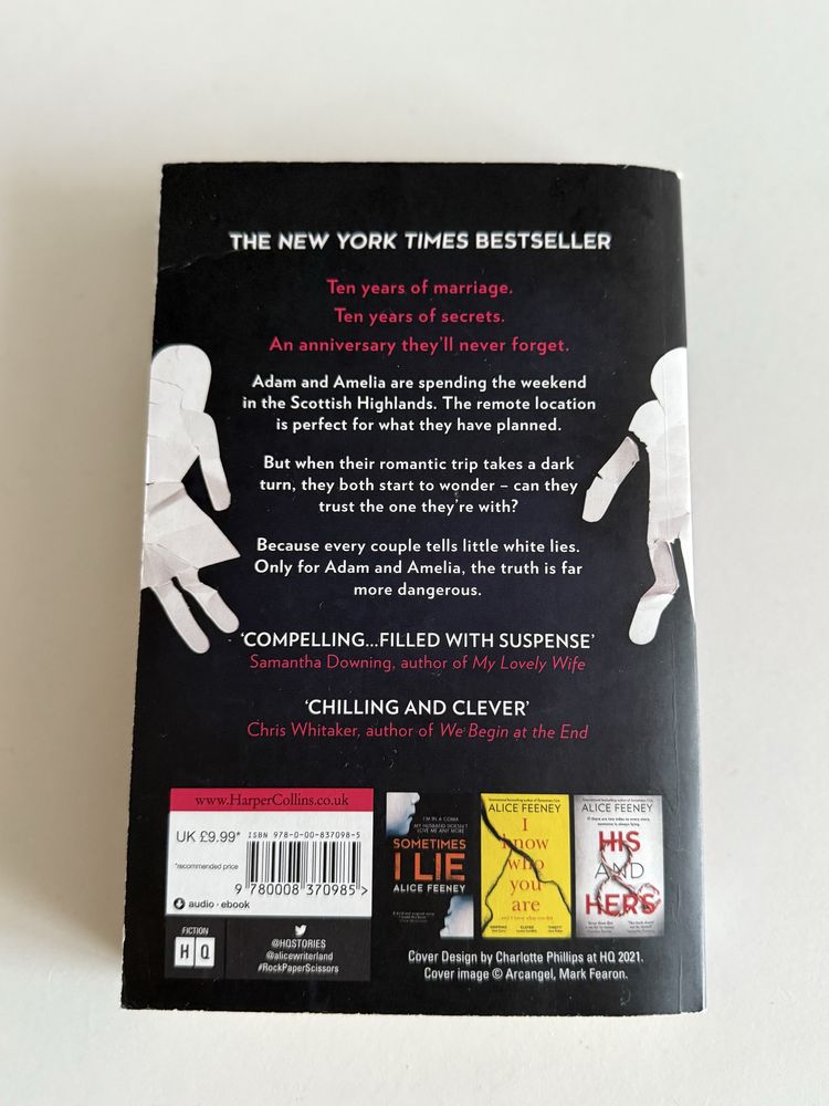 Rock Paper Scissors - Alice Feeney