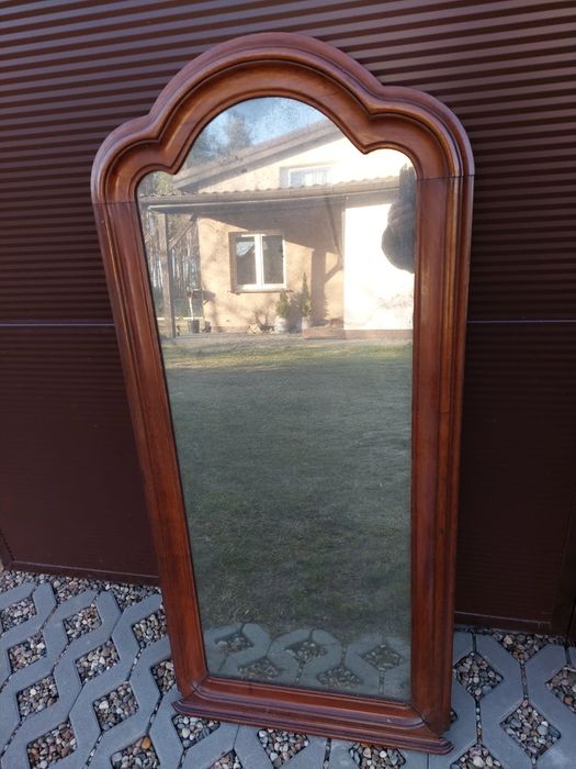 Lustro antyk rama i tyl drewno