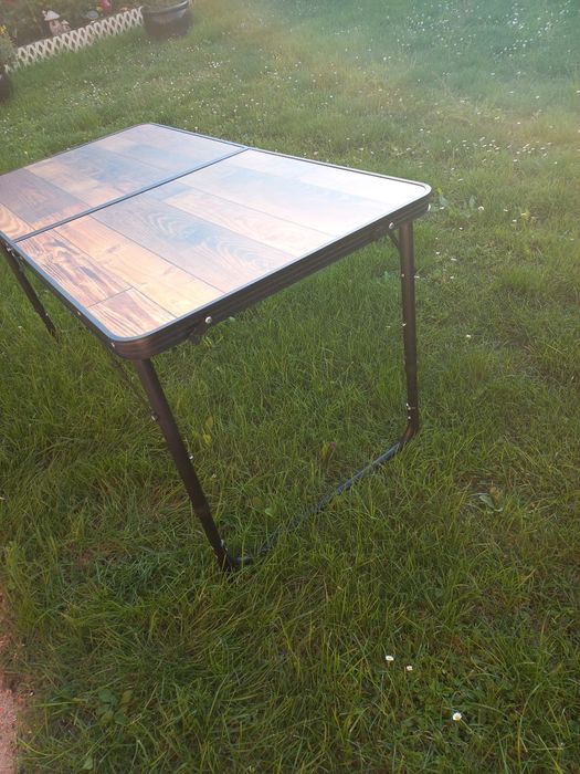 Stolik składany turystyczny + 4 krzesła składane