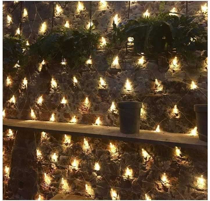 Świąteczna, dekoracyjna kurtyna świetlna 2.5x1.8m 320 światełek