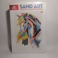 NOWY Kreatywny zestaw do malowania piaskiem Koń