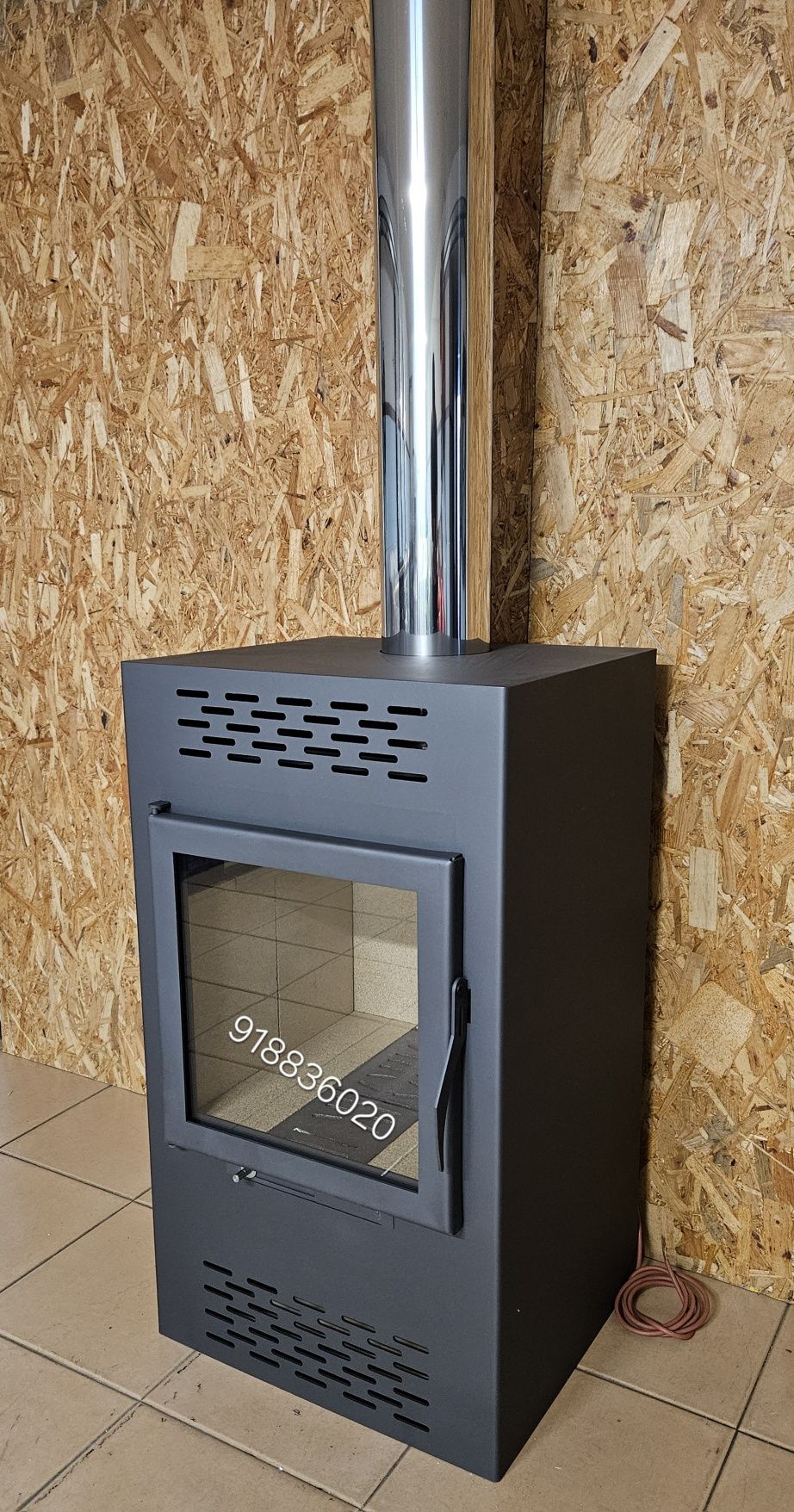 Salamandra Lenha Com Ventilação - Novas - Interior em Vermiculite