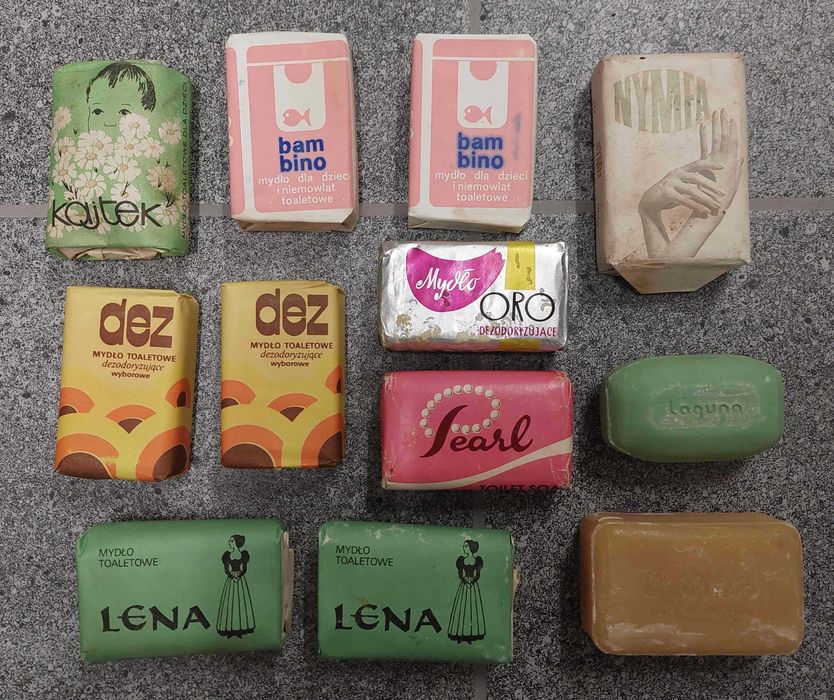 Mydła toaletowe wyborowe, dezodoryzujące , czasy PRL
