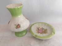 Porcelanowy wazon i popielniczka, miłość wiedeńska