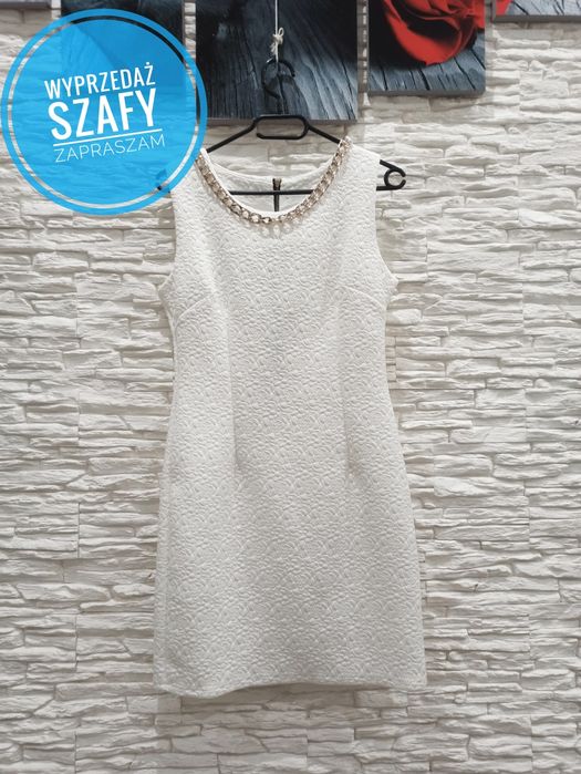 Sukienka, mini biała, rozm. L