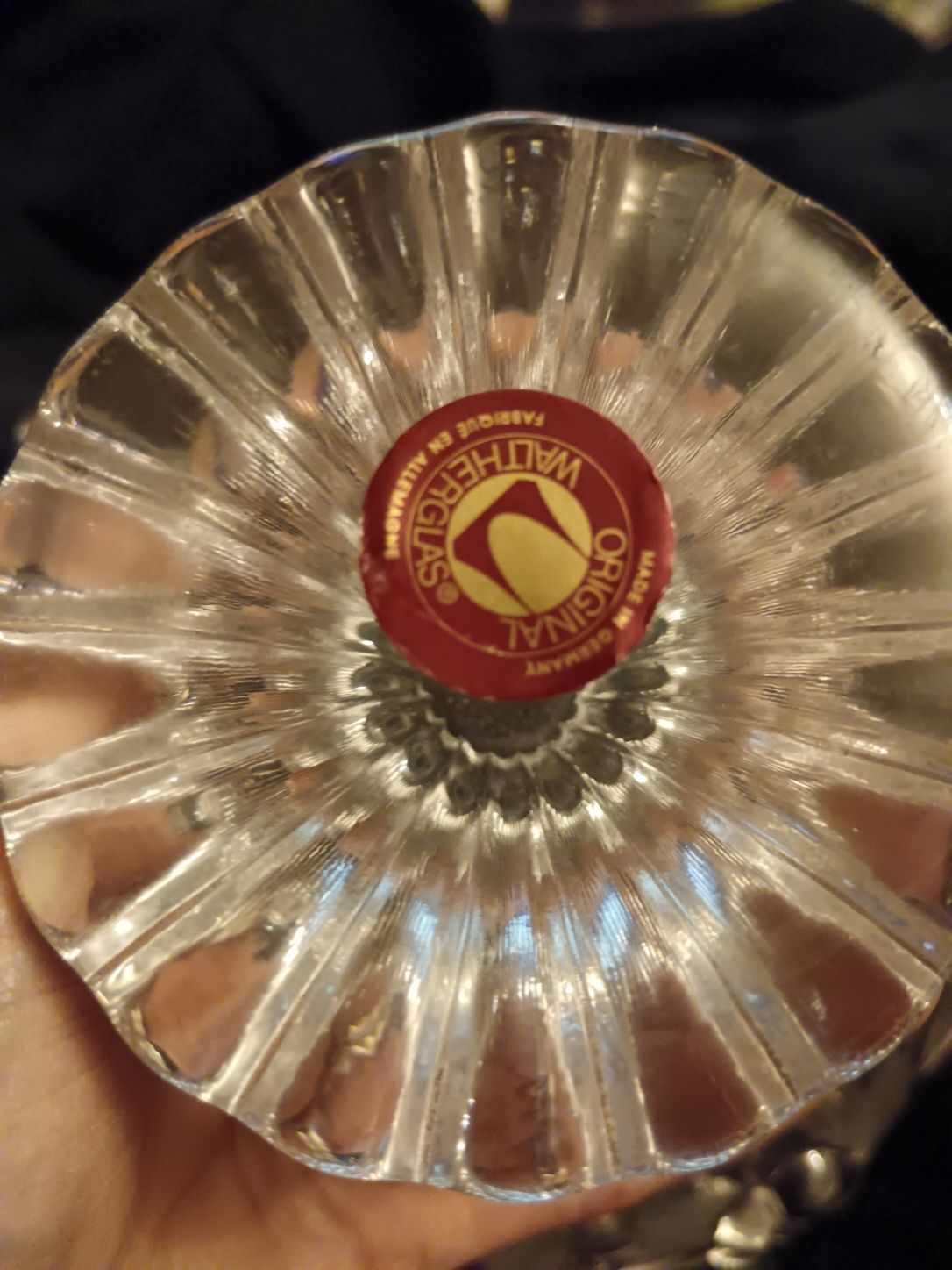 54666 WALTHER glas patera Tort ciasto Owoce nóżce